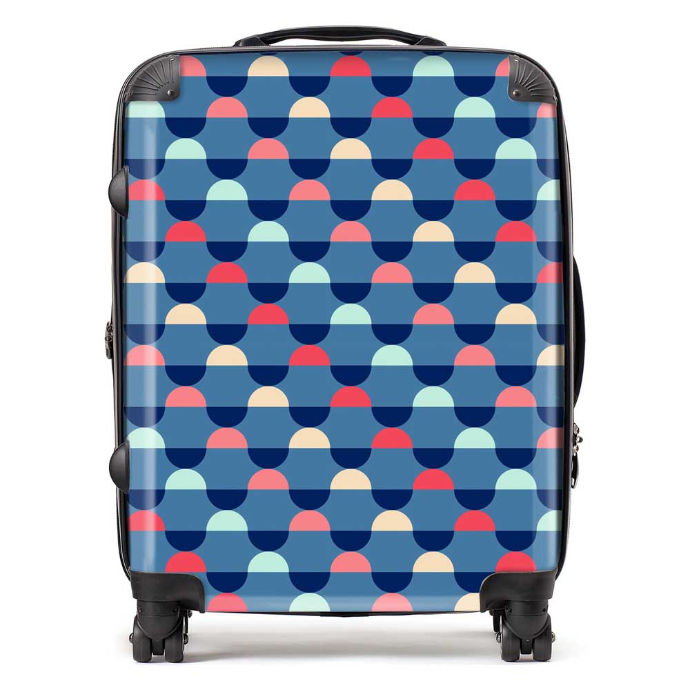 Geometric Pattern Suitcase