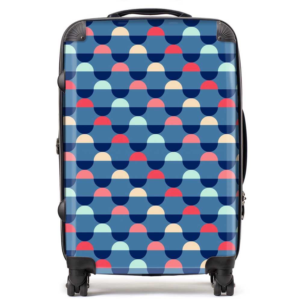 Geometric Pattern Suitcase