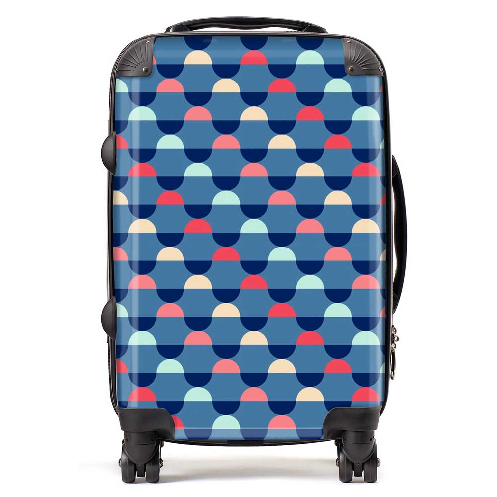 Geometric Pattern Suitcase