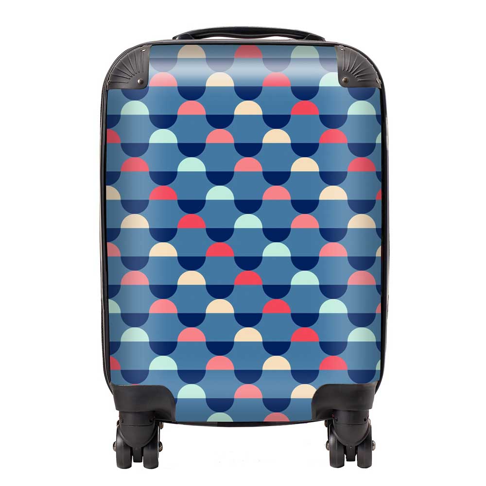 Geometric Pattern Suitcase
