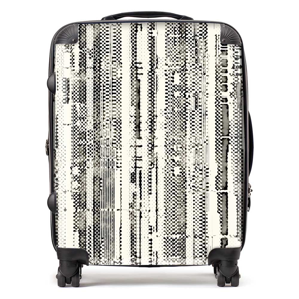 Washed Out Canvas Pattern Suitcase