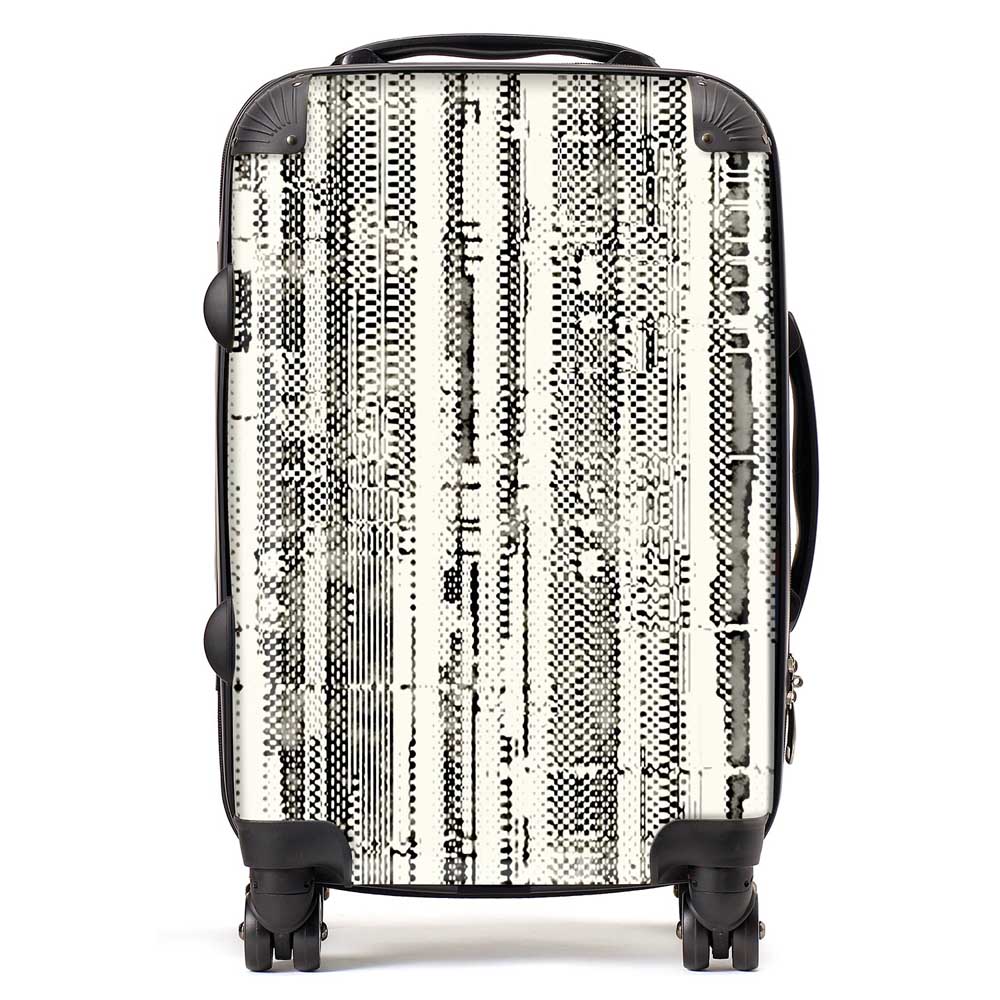 Washed Out Canvas Pattern Suitcase