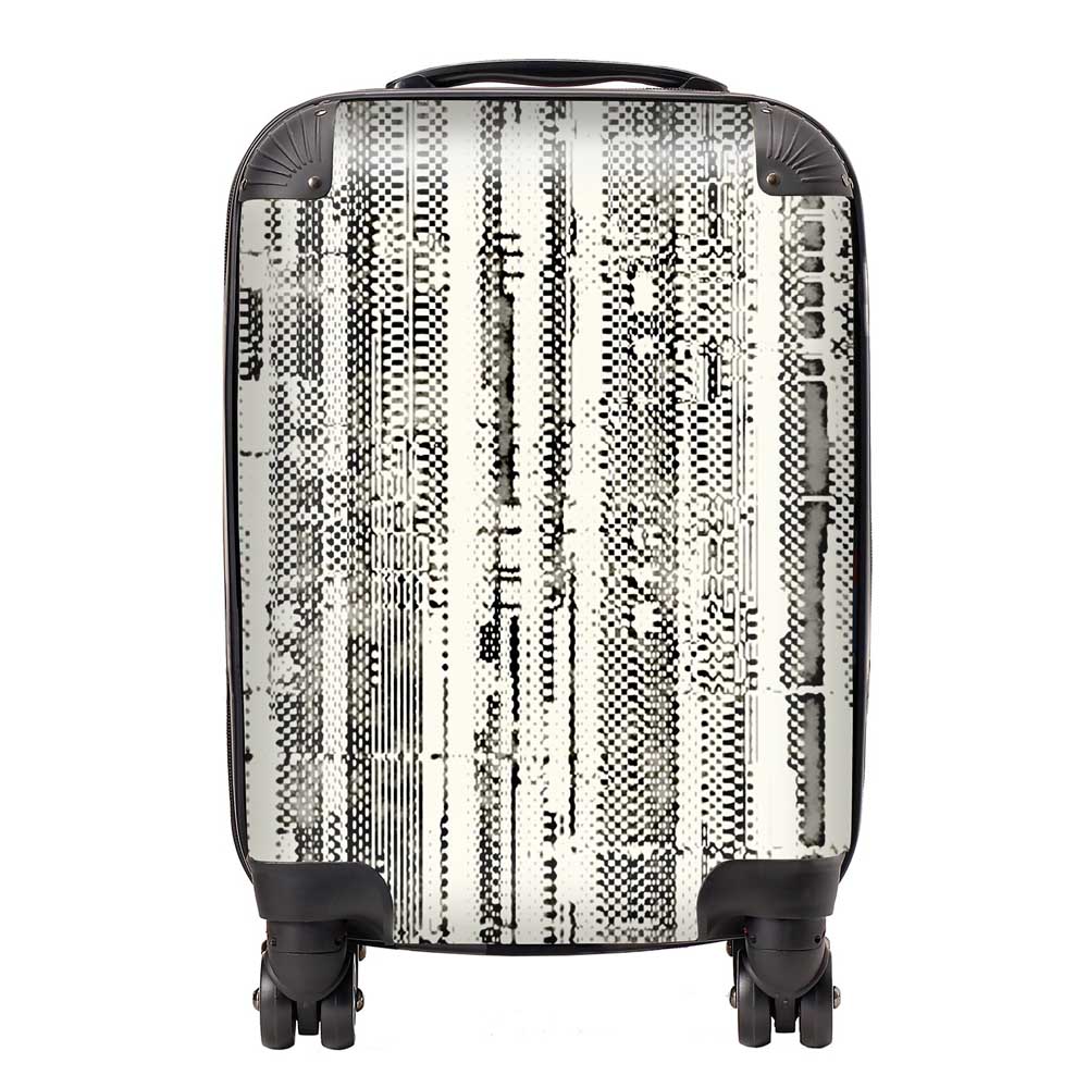 Washed Out Canvas Pattern Suitcase