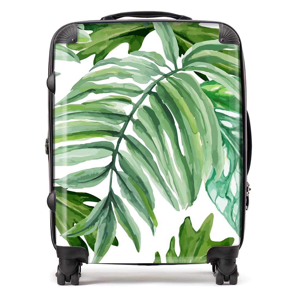 Exotic Rainforest Leaves Suitcase