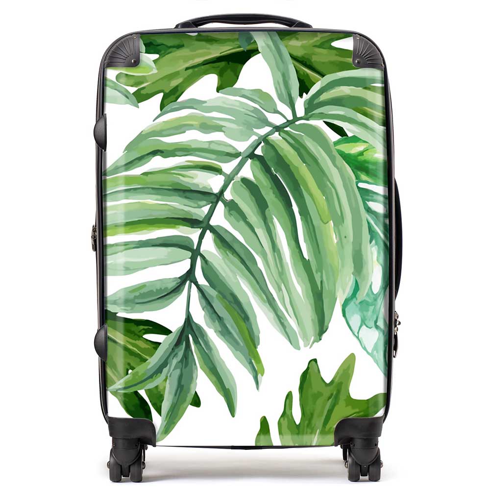 Exotic Rainforest Leaves Suitcase