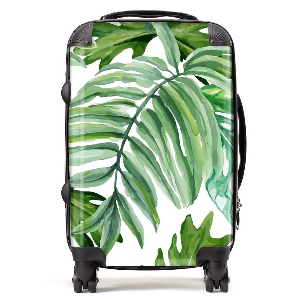 Exotic Rainforest Leaves Suitcase