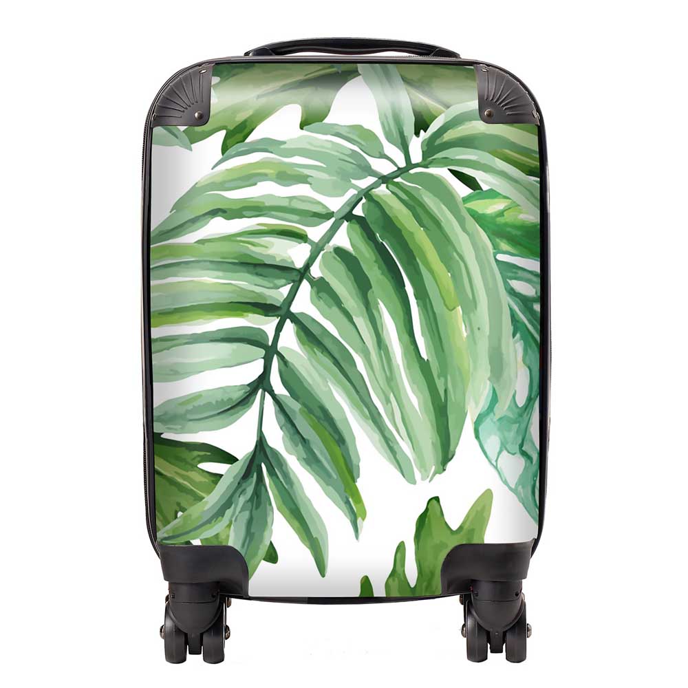 Exotic Rainforest Leaves Suitcase