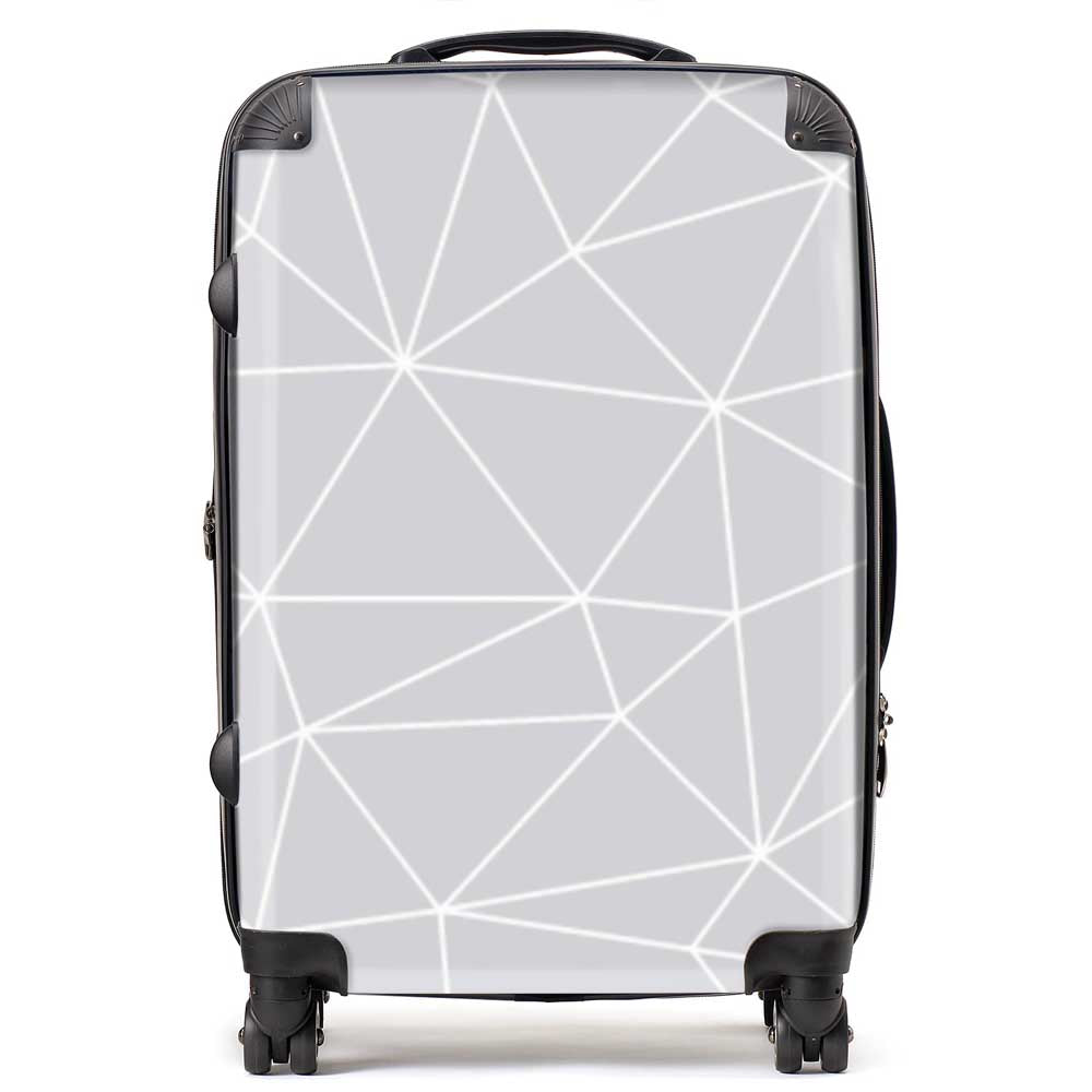 Geometric Triangle Pattern Suitcase