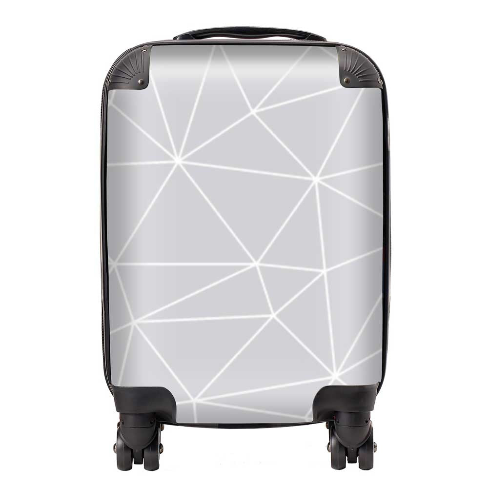 Geometric Triangle Pattern Suitcase