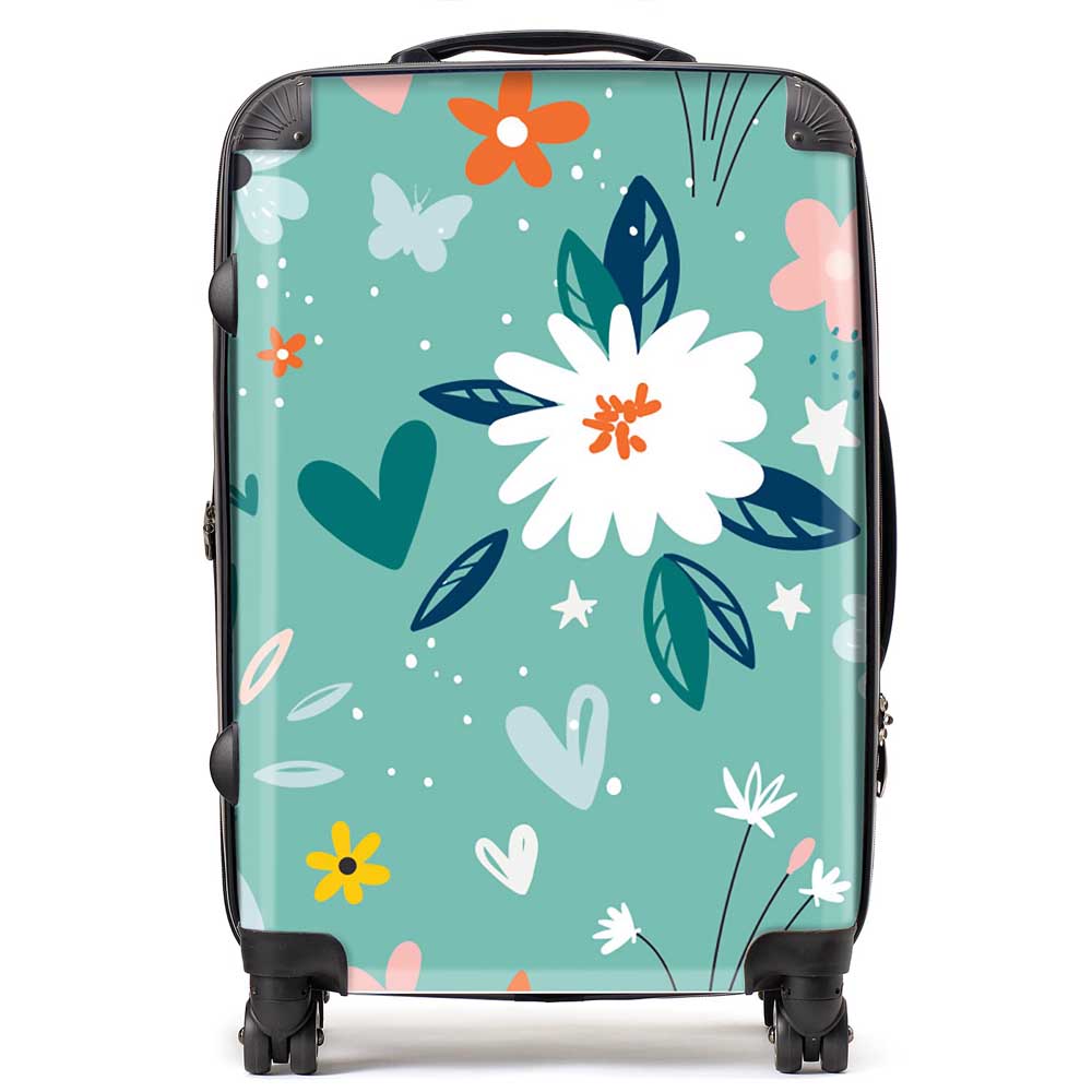 Garden Summer Flowers Suitcase
