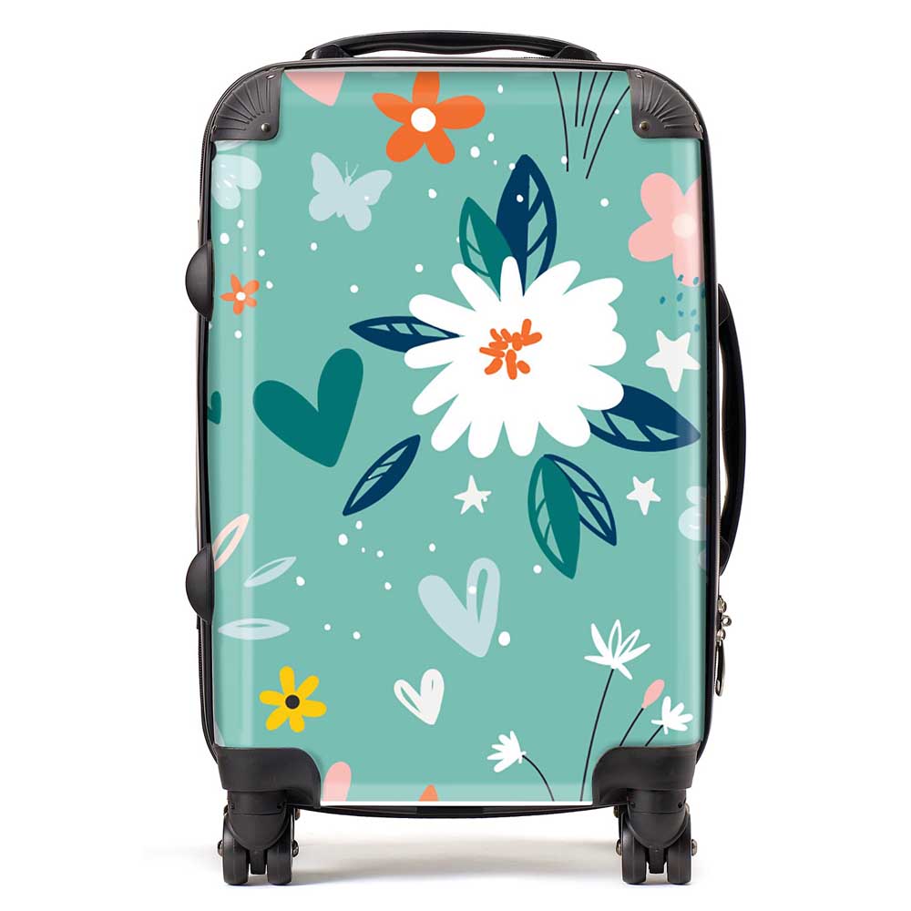 Garden Summer Flowers Suitcase