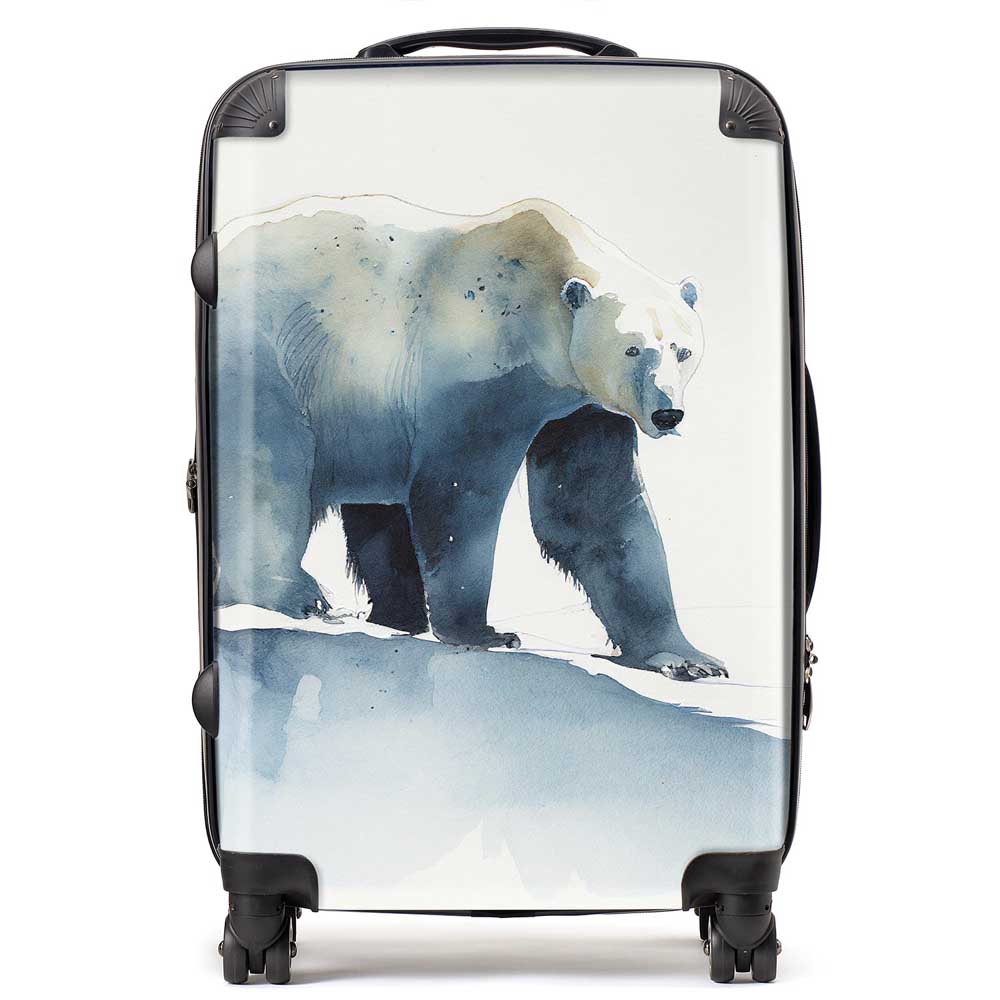 Polar Bear Watercolour Suitcase