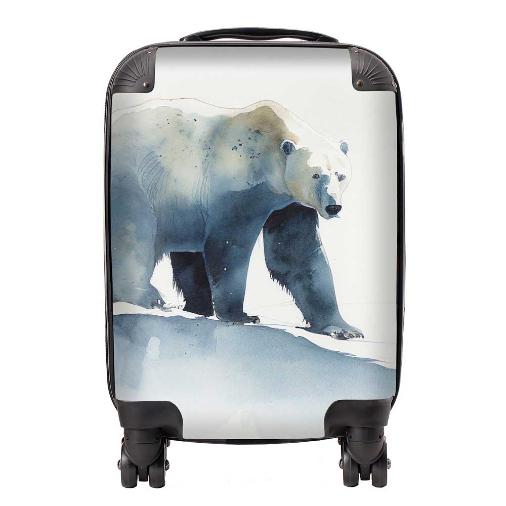 Polar Bear Watercolour Suitcase