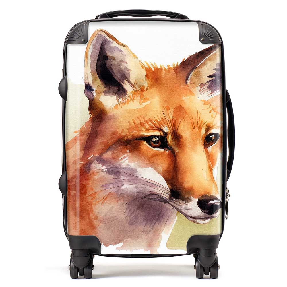 Fox Watercolour Suitcase