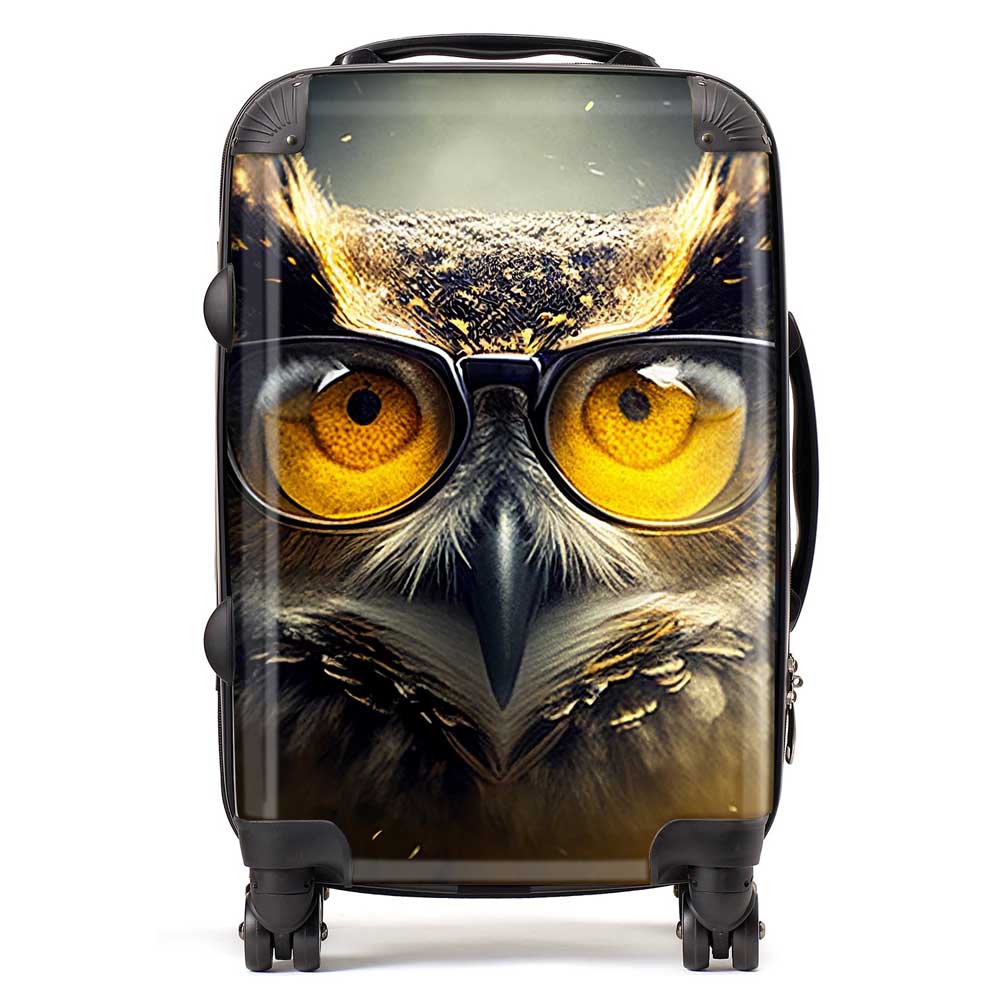 Owl Splashart Suitcase