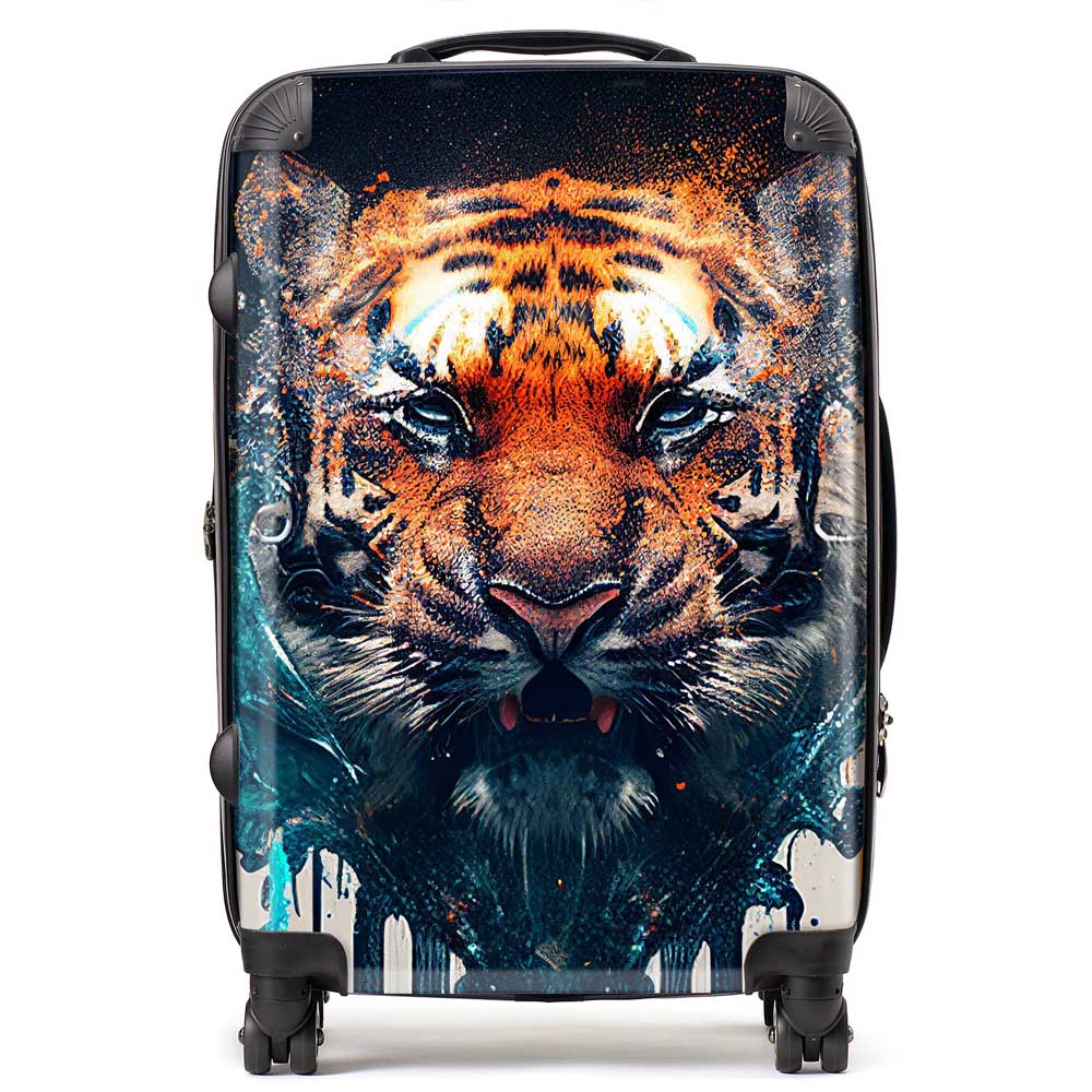 Tiger Face Splashart Suitcase