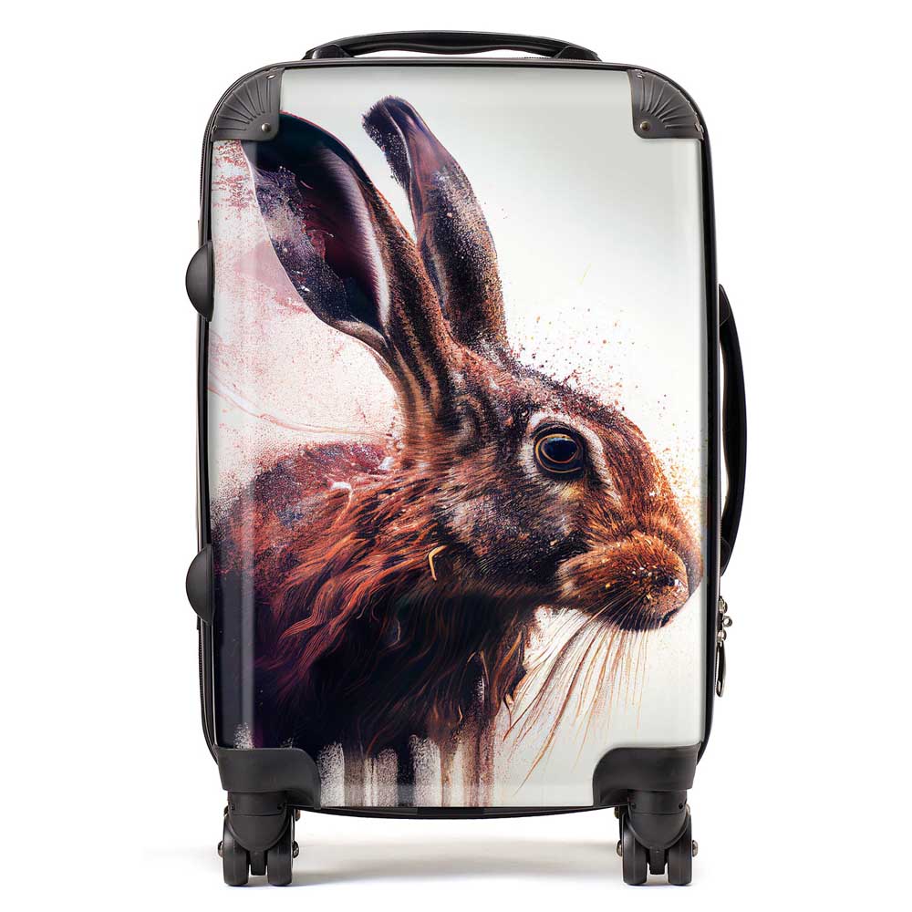 Hare Face Splashart Suitcase