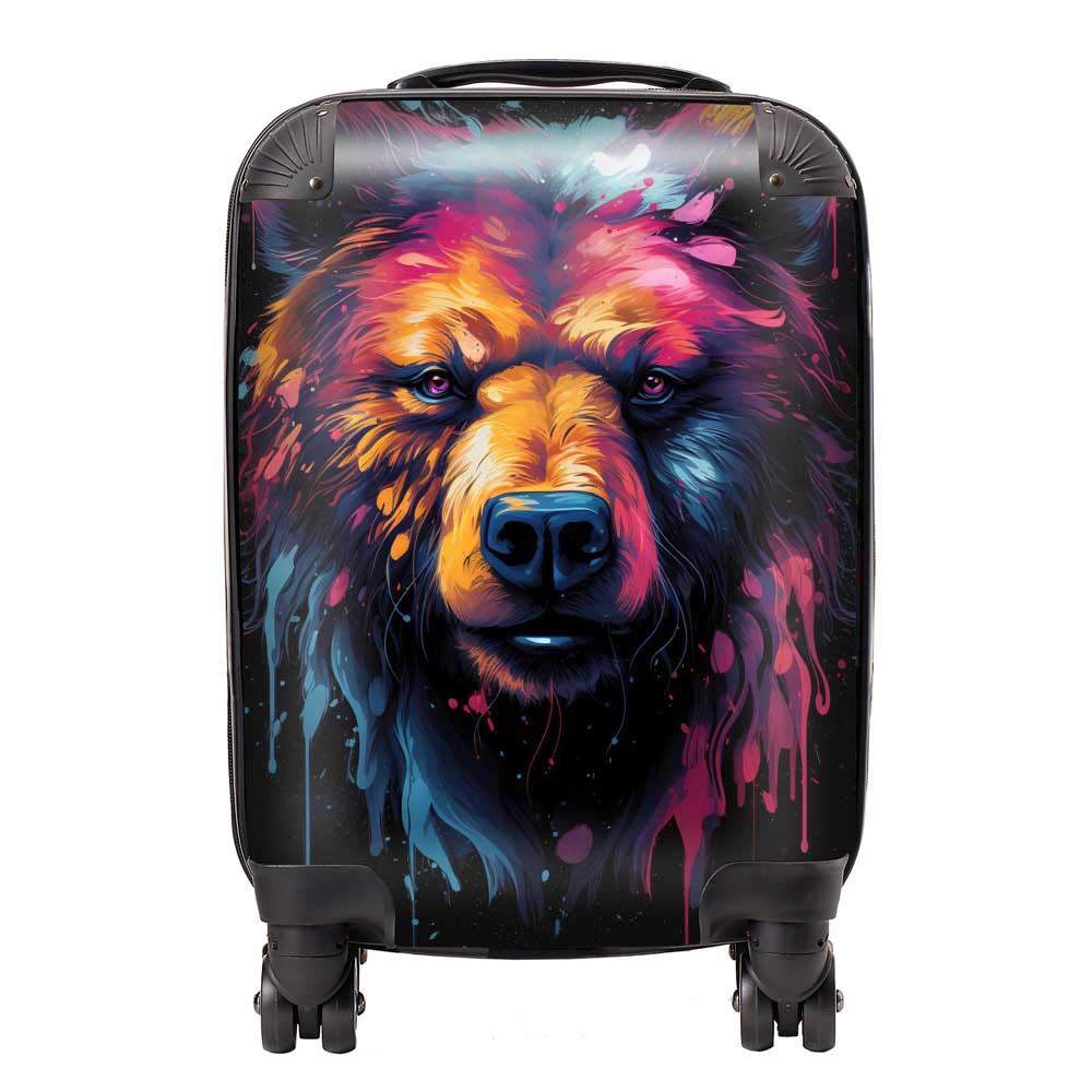 Splashart Bear Face Suitcase