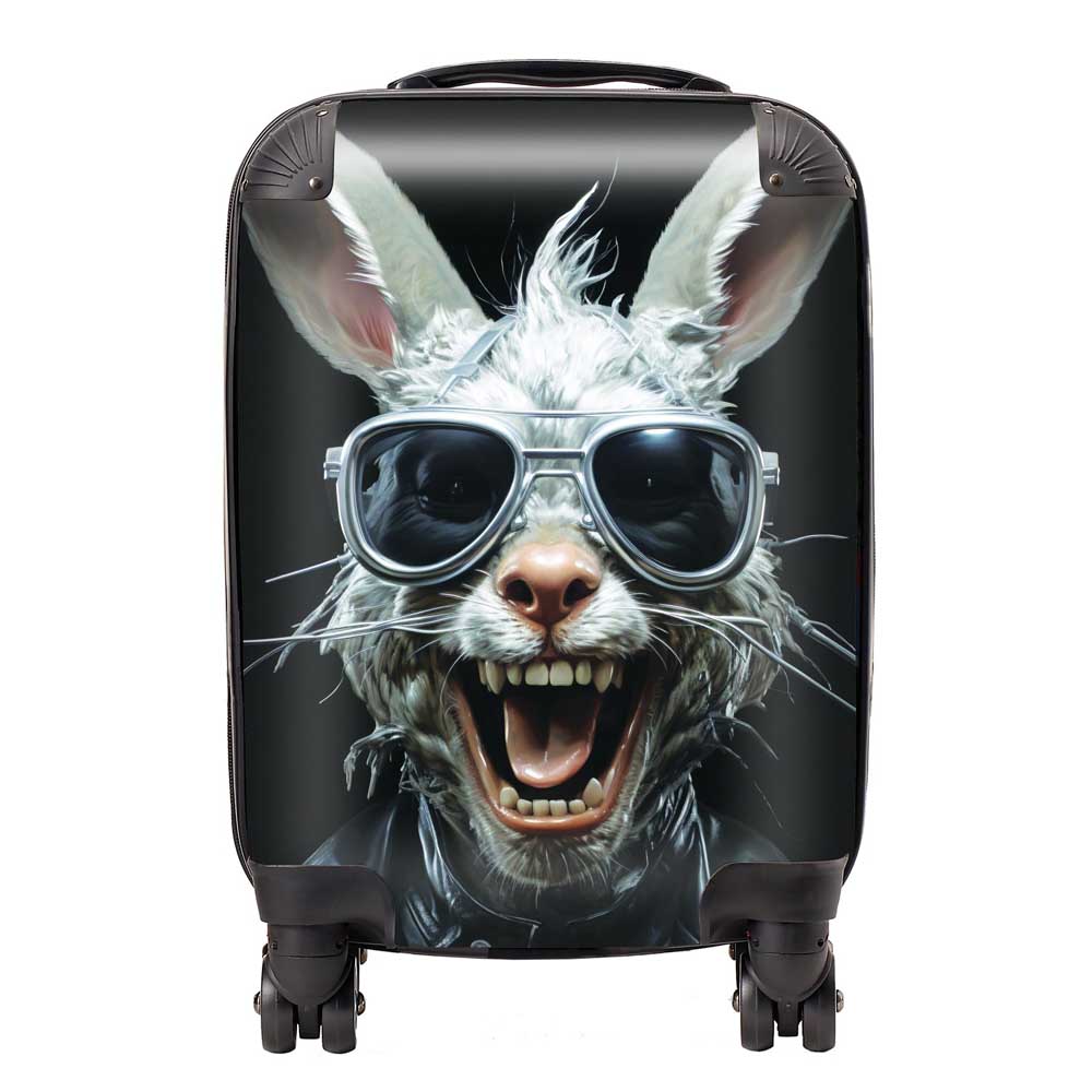 Funky Rabbit Face Suitcase