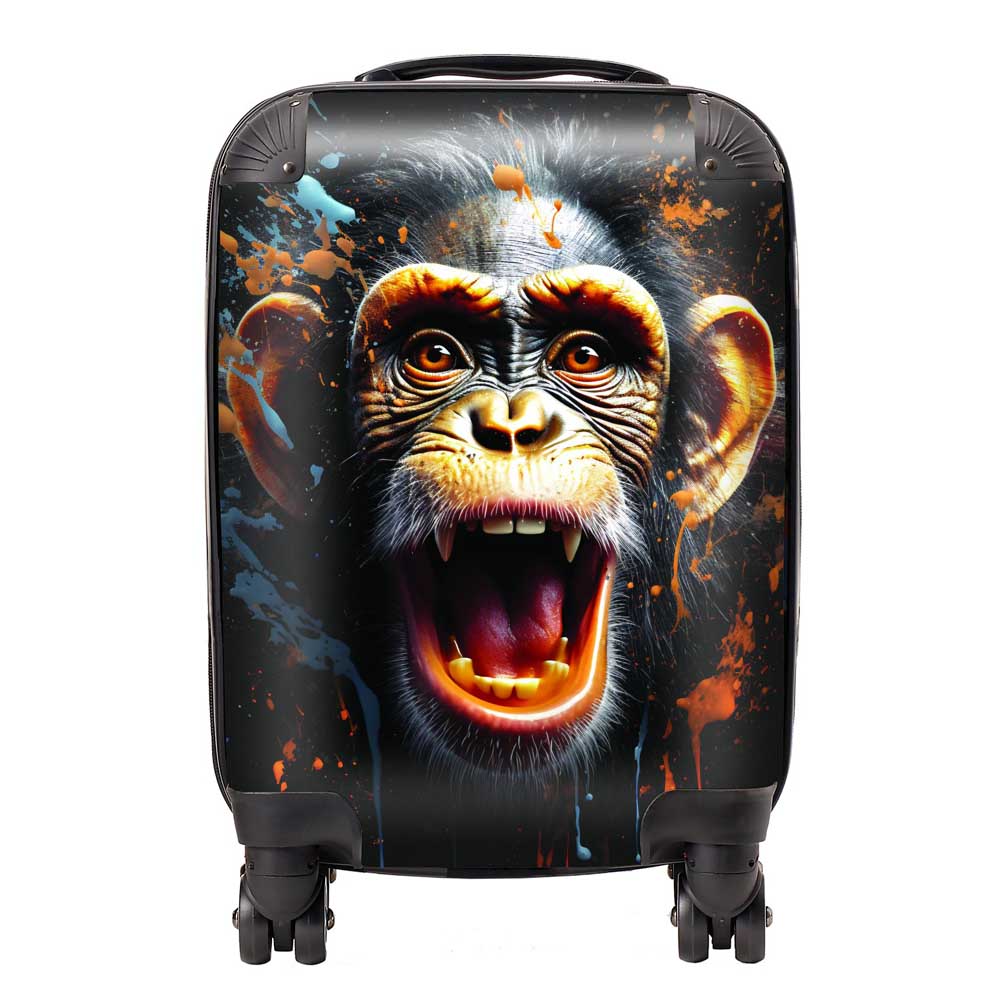 Monkey Face Splashart Suitcase