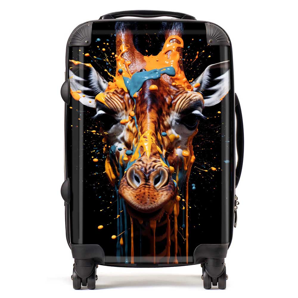 Giraffe Face Splashart Suitcase
