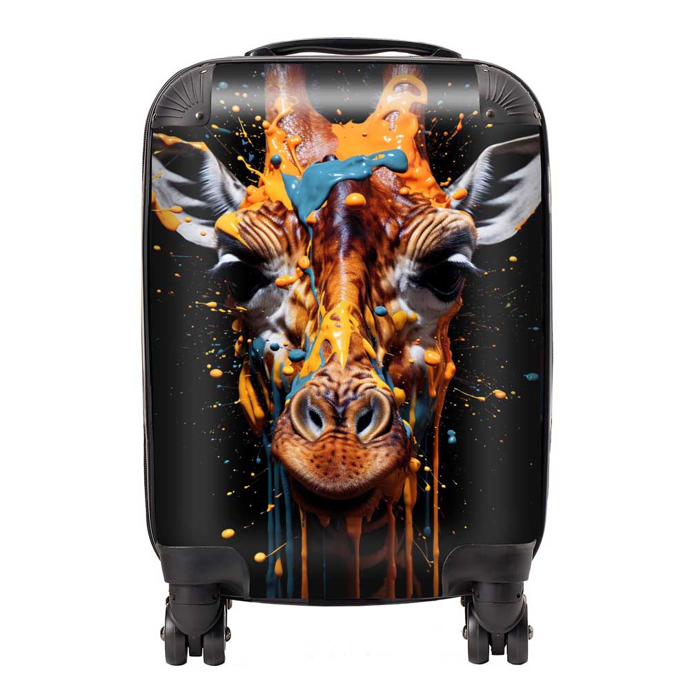 Giraffe Face Splashart Suitcase