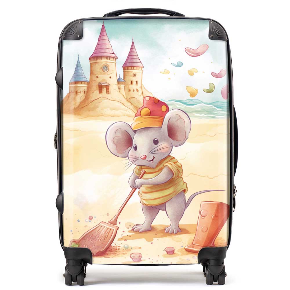 Mouse On A Beach Holiday Suitcase