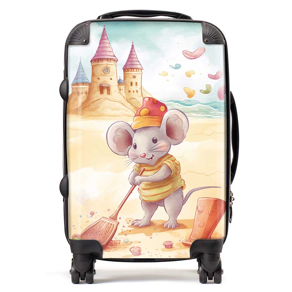 Mouse On A Beach Holiday Suitcase