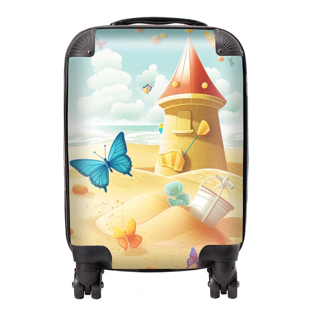 Butterflies On A Beach Holiday Suitcase
