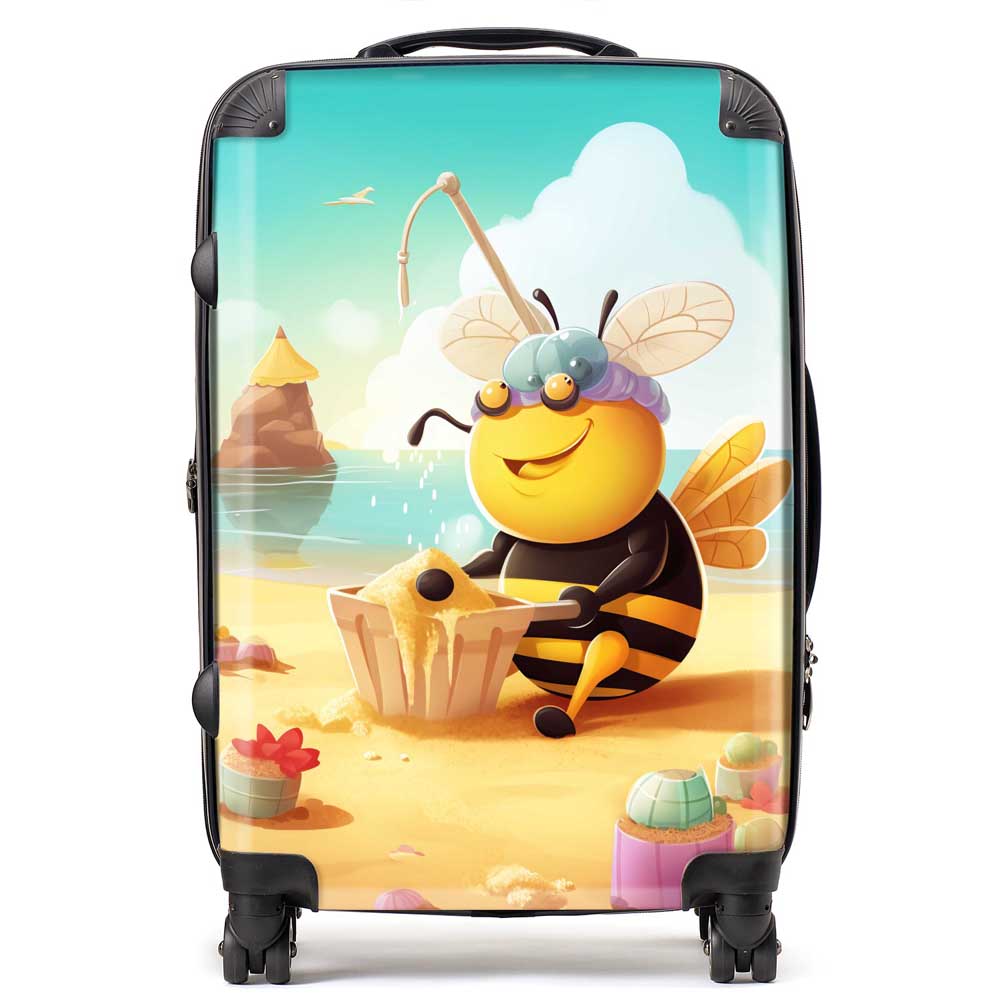 Bumblebee On A Beach Holiday Suitcase