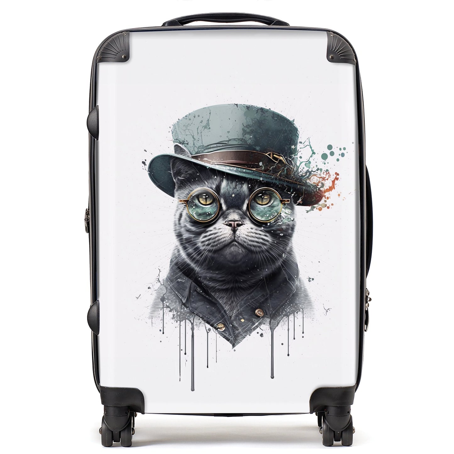 British Shorthair Cat Splashart Suitcase