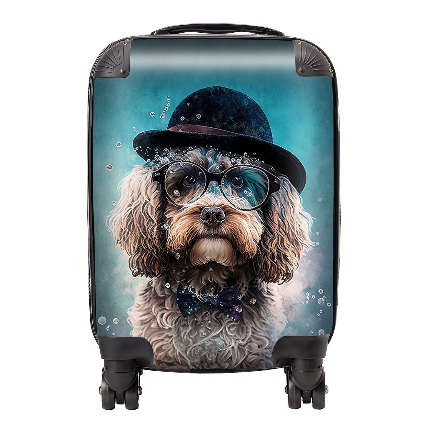 Cockapoo Dog Splashart Suitcase