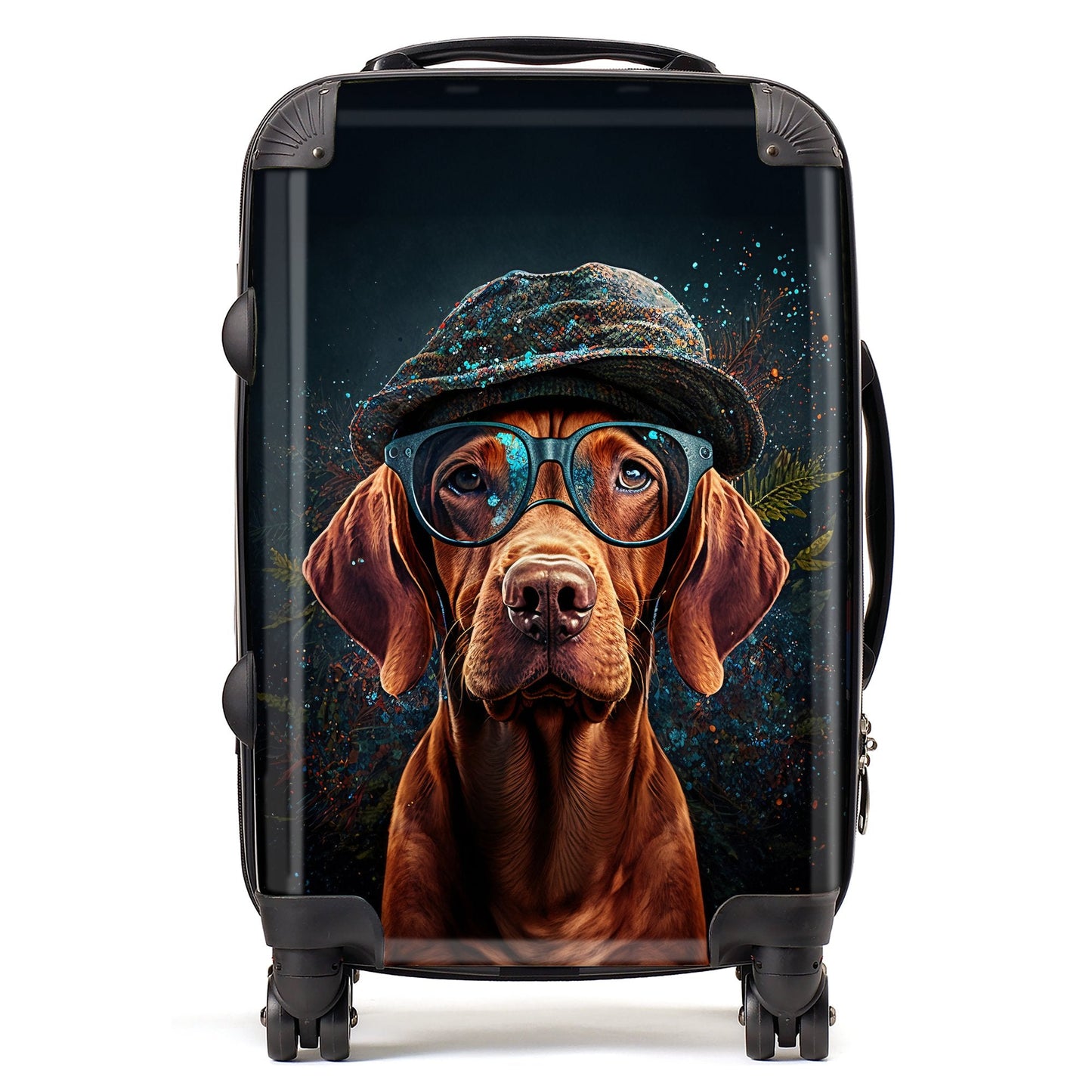 Hungarian Vizsla Dog Splashart Suitcase