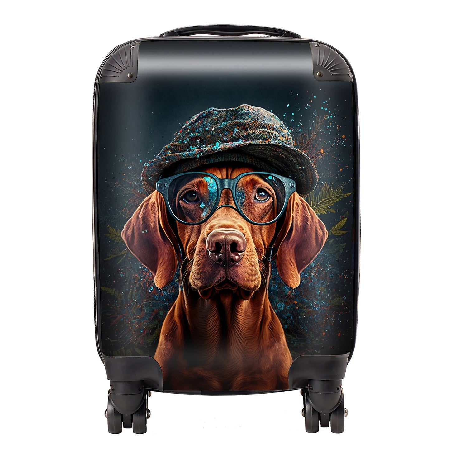 Hungarian Vizsla Dog Splashart Suitcase