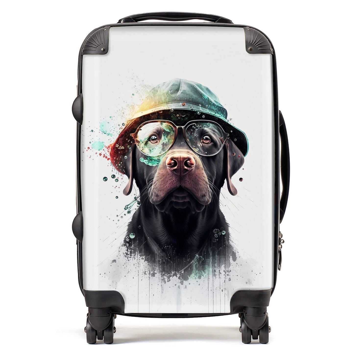 Labrador Retriever Dog Splashart Suitcase