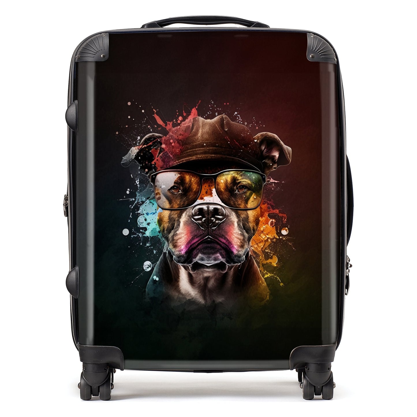 Staffordshire Bull Terrier Dog Splashart Suitcase
