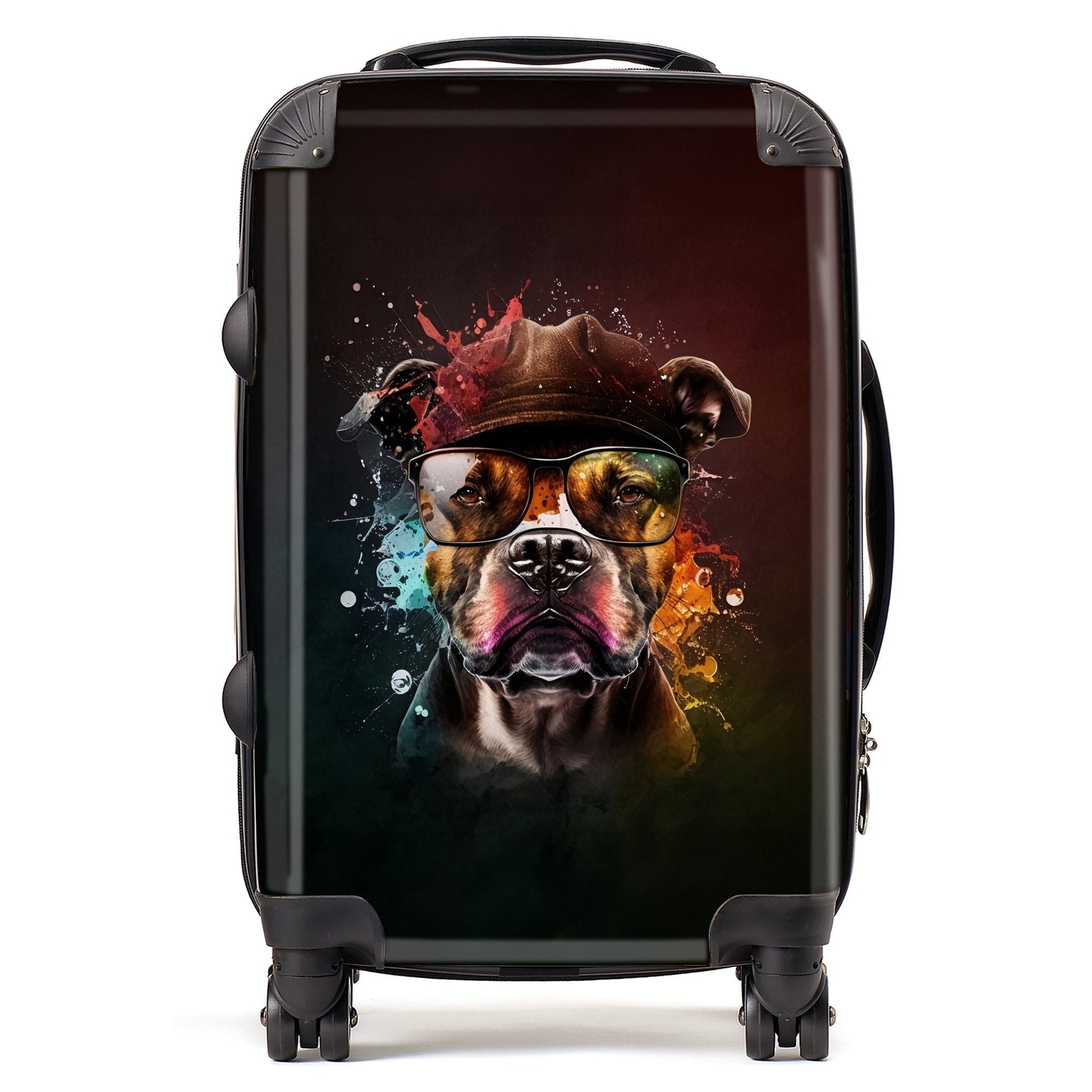 Staffordshire Bull Terrier Dog Splashart Suitcase
