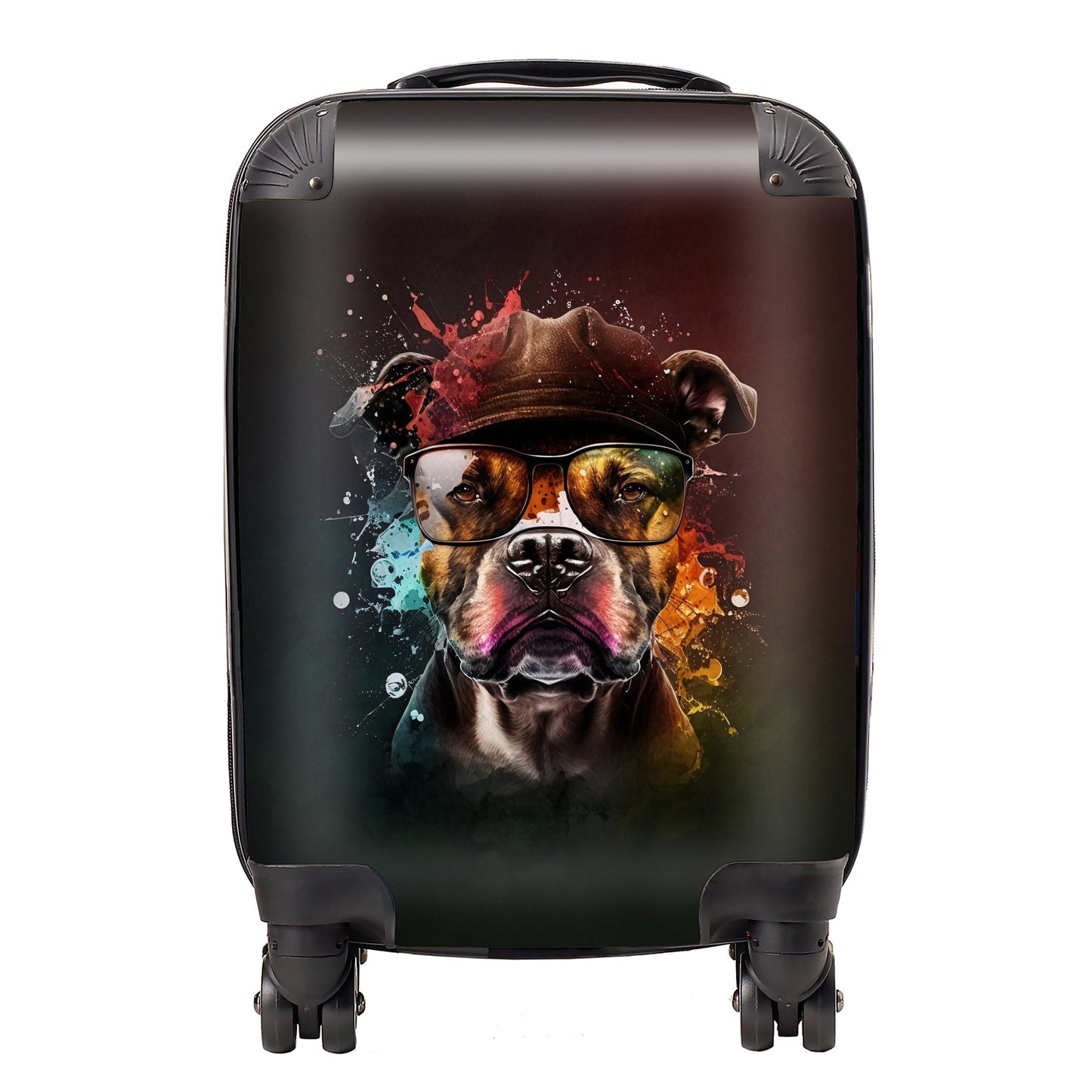 Staffordshire Bull Terrier Dog Splashart Suitcase