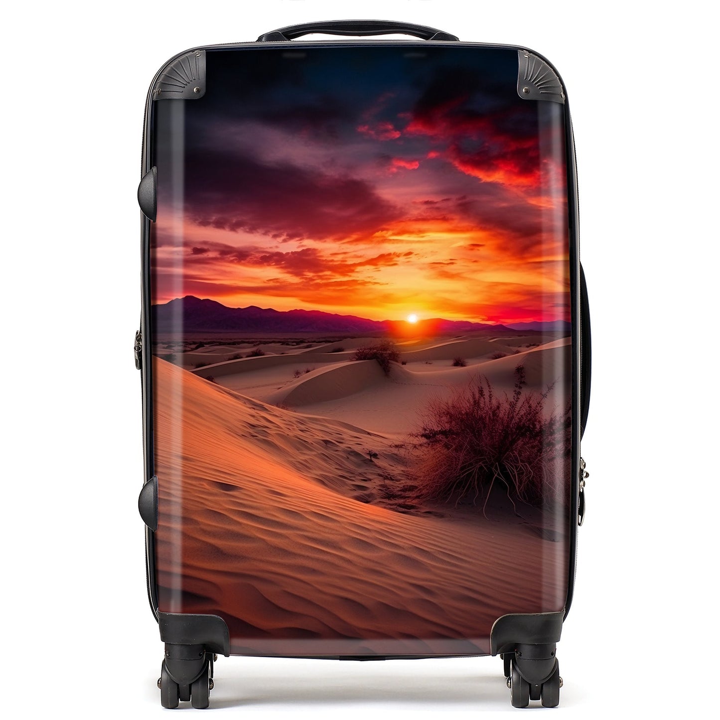 Sunset In The Desert Suitcase