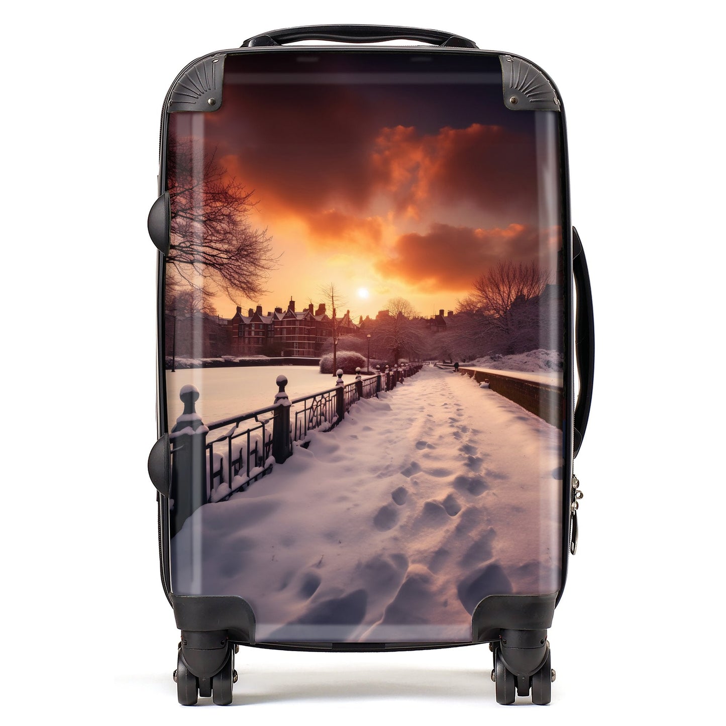 A Snowy Walk In London Suitcase