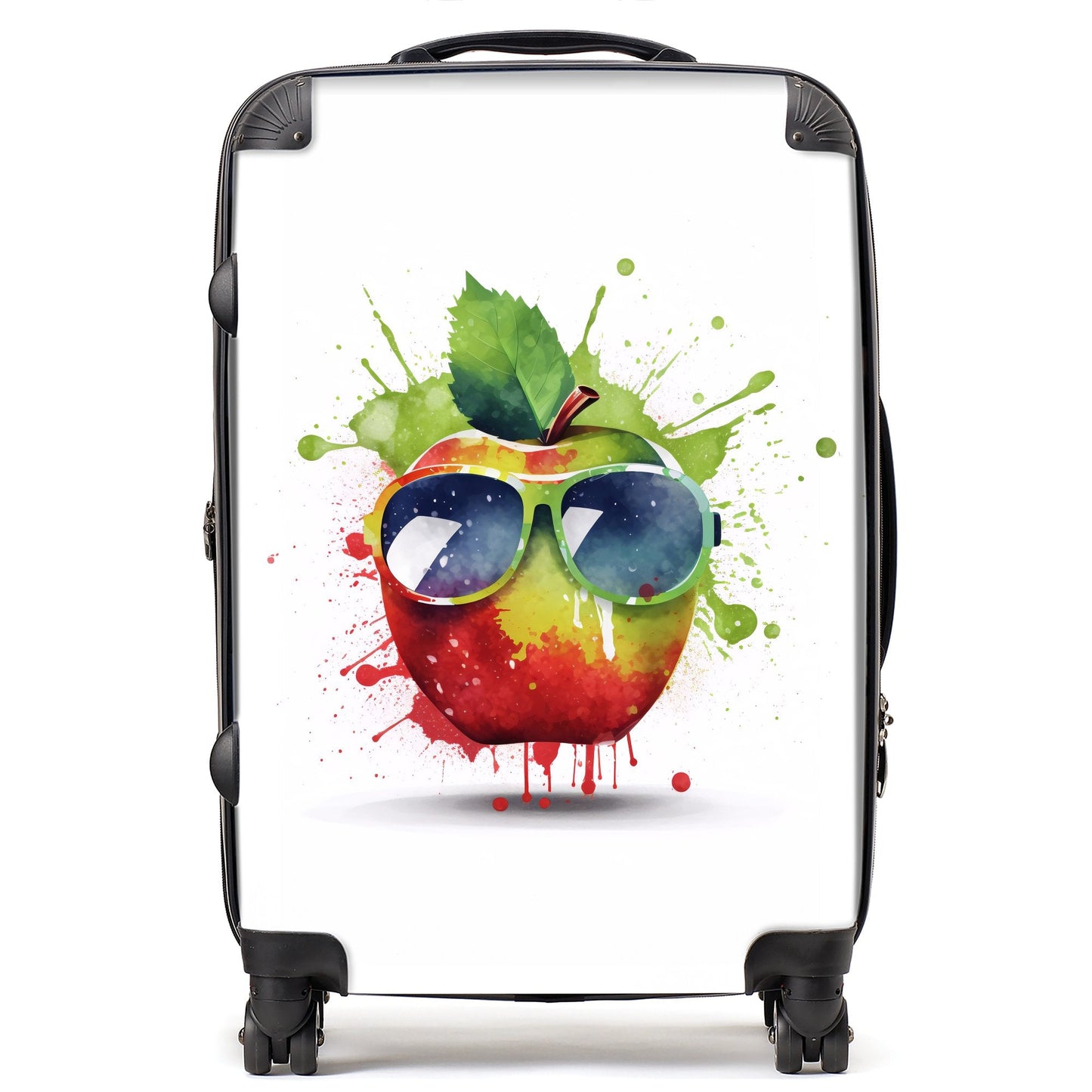 Apple In Glasses Splashart Suitcase