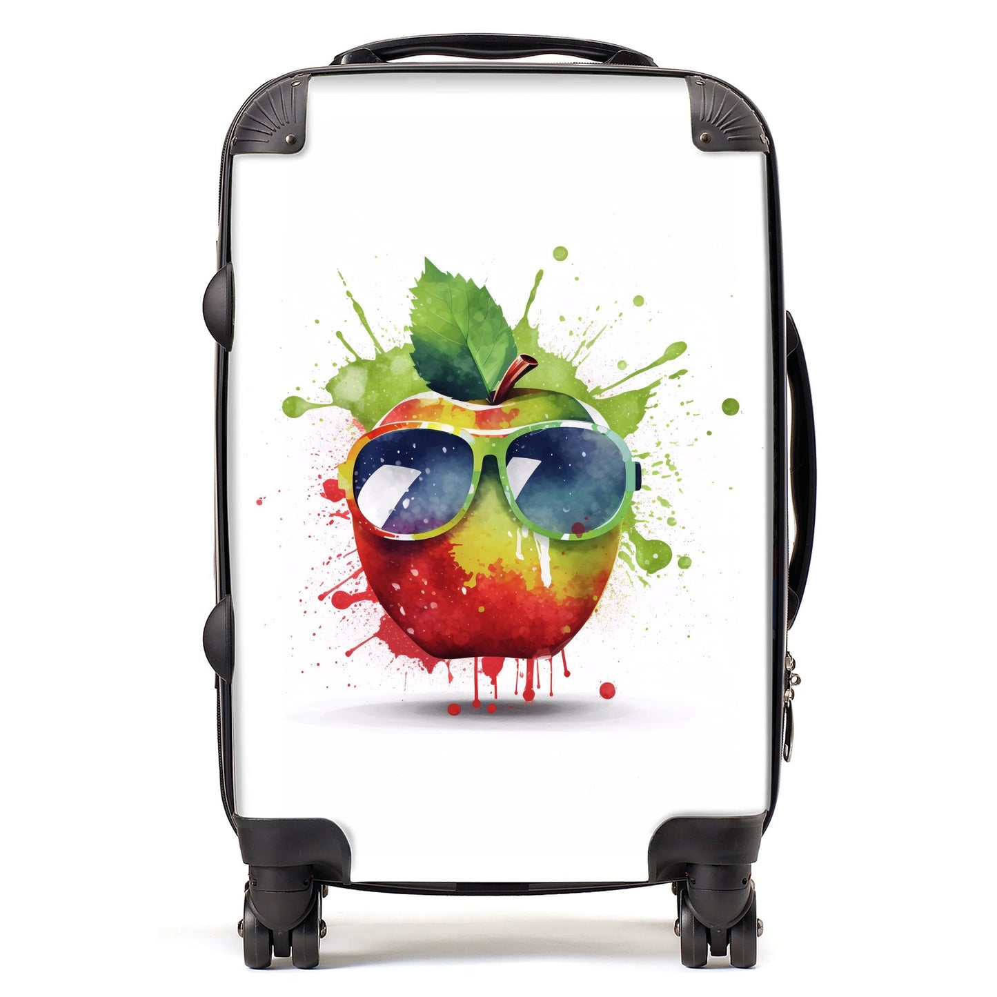 Apple In Glasses Splashart Suitcase