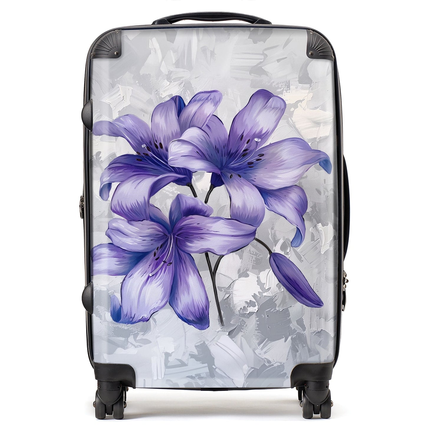 Purple Lilies Suitcase
