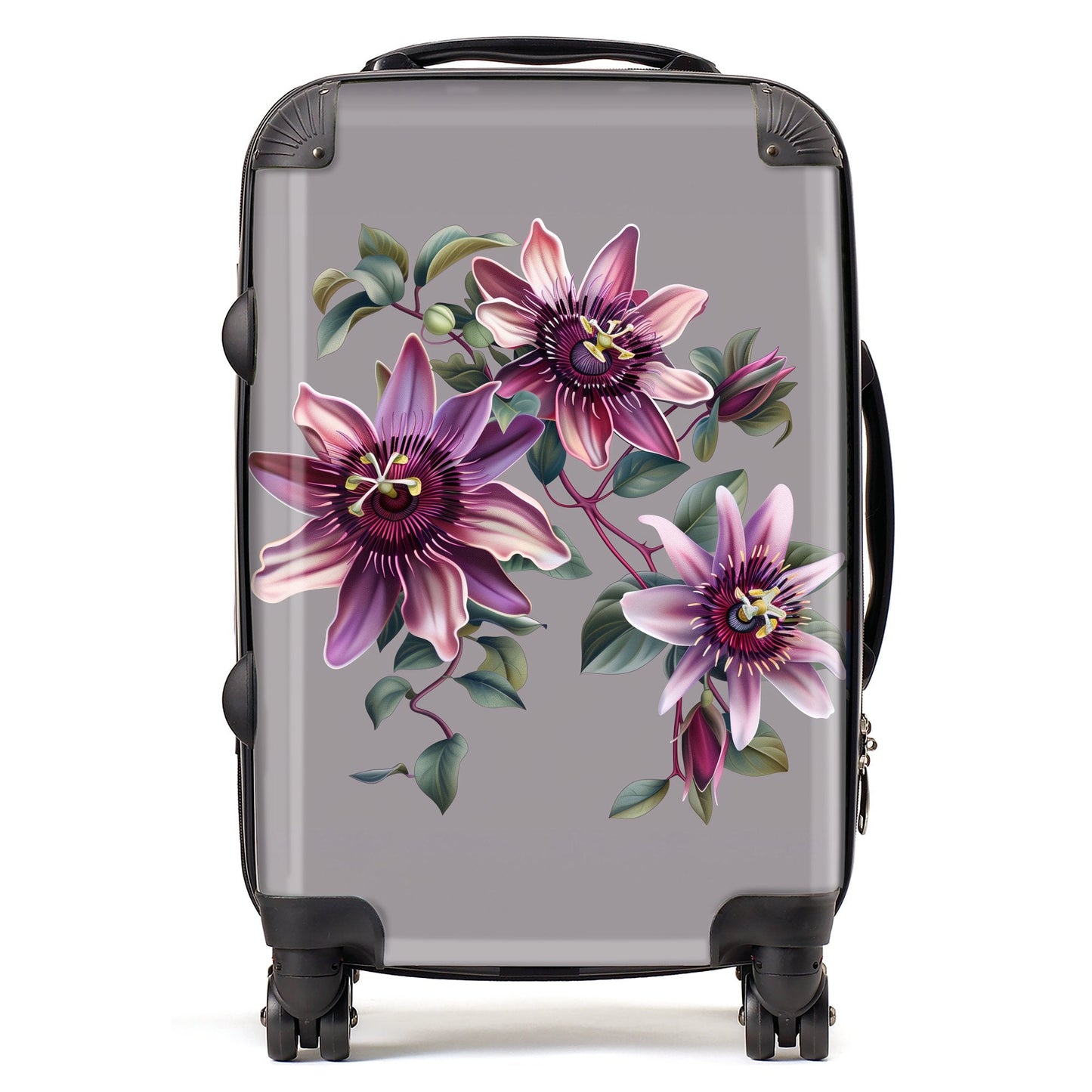 Purple Passion Flowers Suitcase