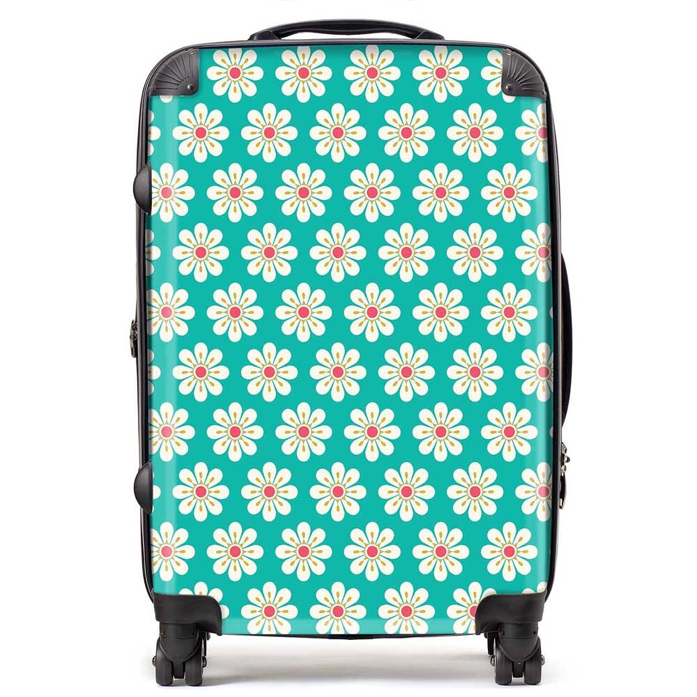 Daisy Pattern Suitcase