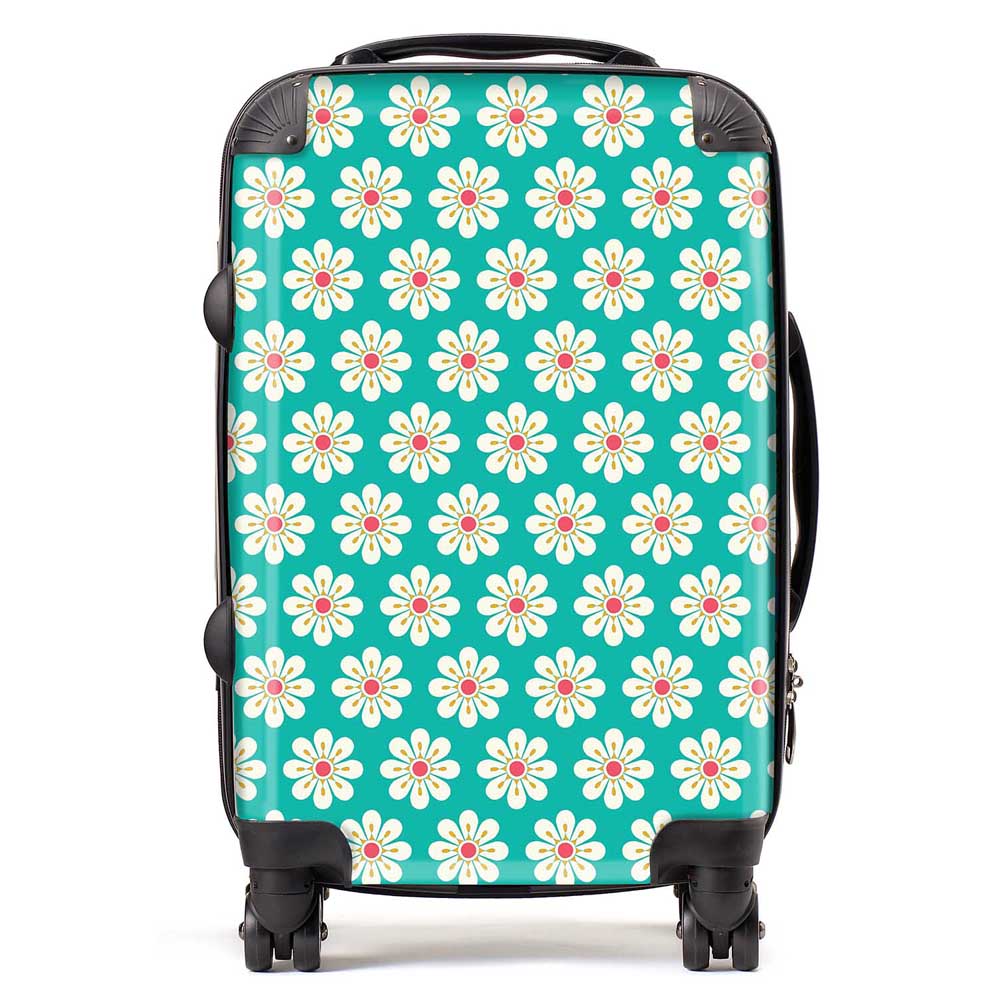 Daisy Pattern Suitcase