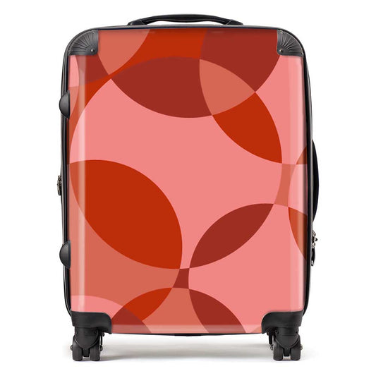 Red Circle Pattern Suitcase