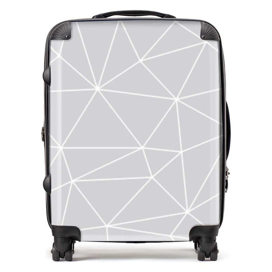 Geometric Triangle Pattern Suitcase