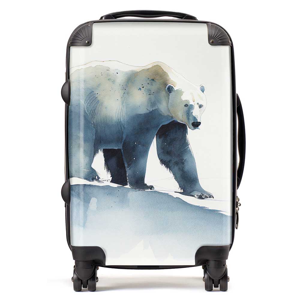 Polar Bear Watercolour Suitcase