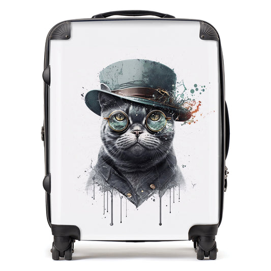 British Shorthair Cat Splashart Suitcase